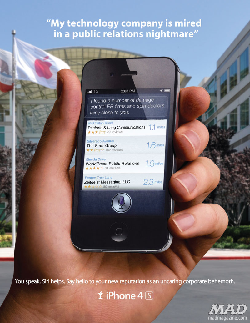 Illustration for article titled Mad Magazine Declares iPhones One of "The 50 Worst Things in America"